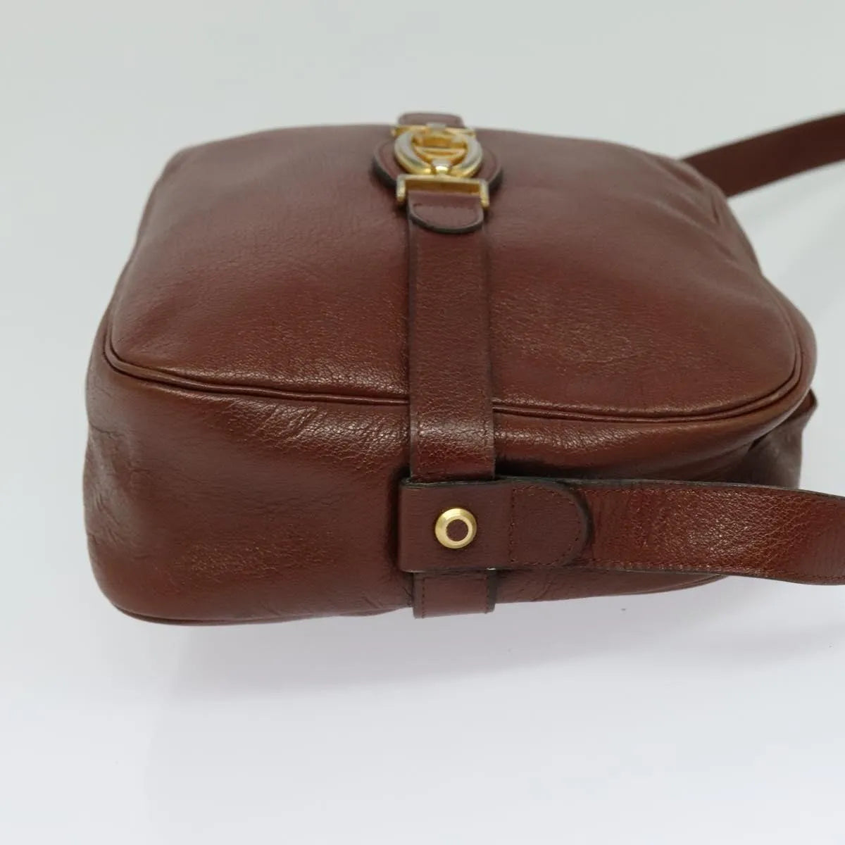 Christian Dior Vintage Leather Brown Leather Shoulder Bag Bag (Pre-Owned)
