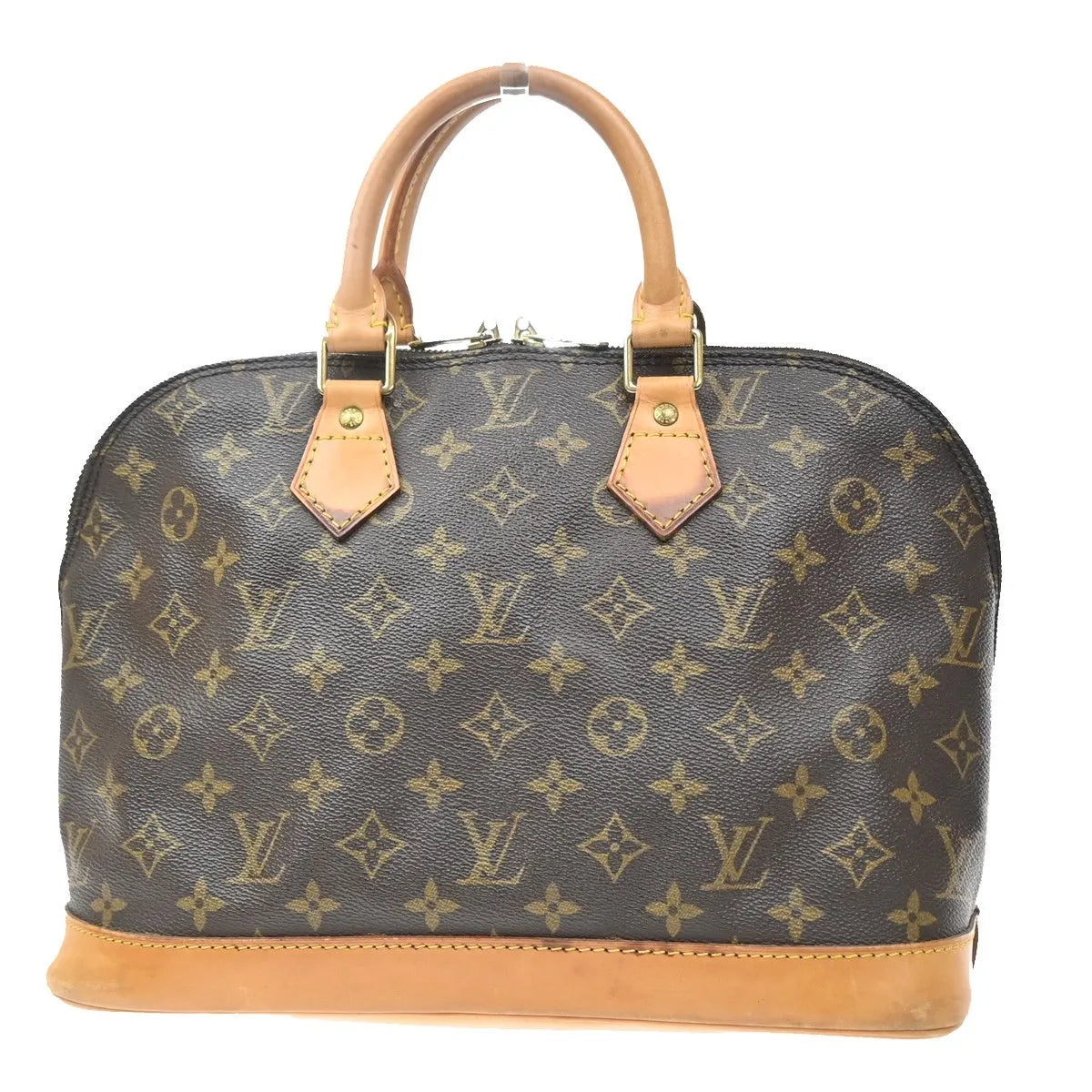 Louis Vuitton Alma Monogram Brown Canvas Handbag (Pre-Owned)