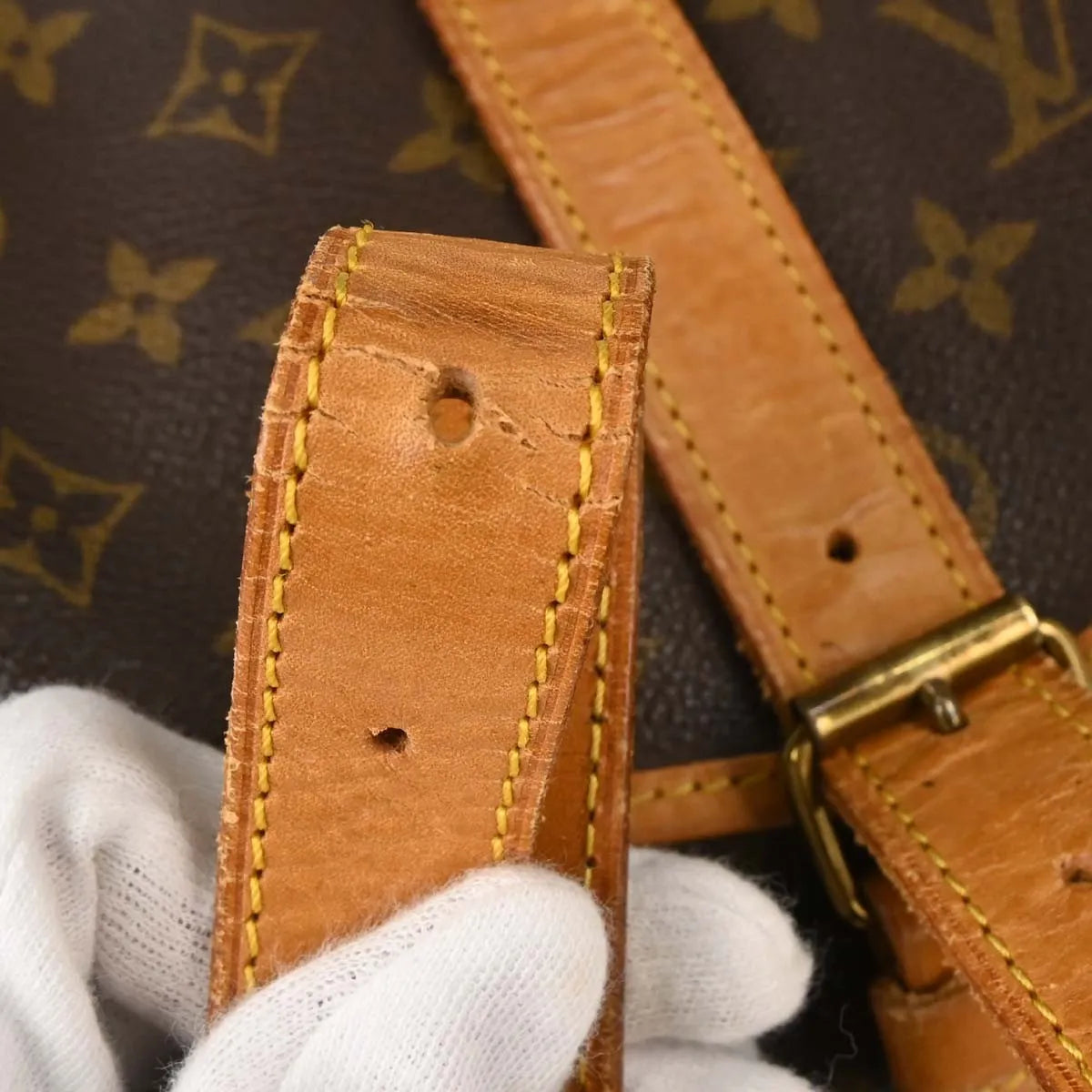 Louis Vuitton Saumur Monogram Canvas Brown Canvas Shoulder Bag Bag (Pre-Owned)