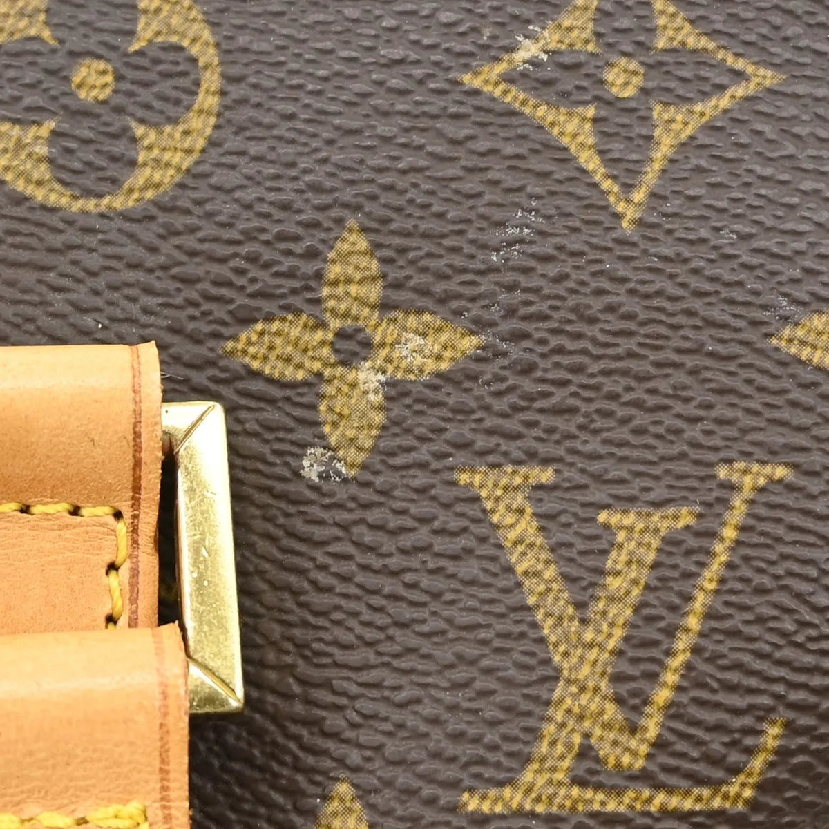 Louis Vuitton Cabas Mezzo Monogram Canvas Brown Canvas Tote Bag Bag (Pre-Owned)