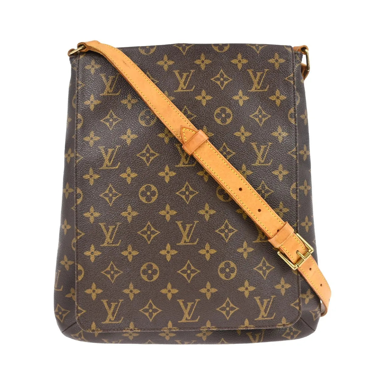 Louis Vuitton Musette Salsa Handbag Monogram Canvas Brown Canvas Shoulder Bag Bag (Pre-Owned)