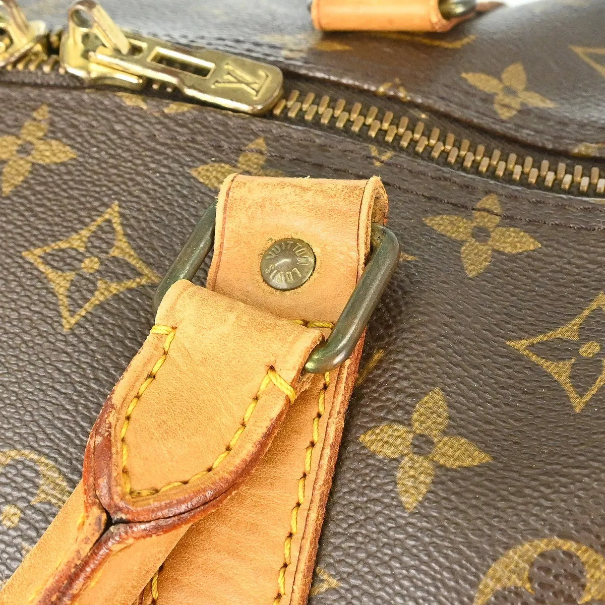 Louis Vuitton Keepall Monogram Canvas Brown Canvas Travel Bag Bag (Pre-Owned)