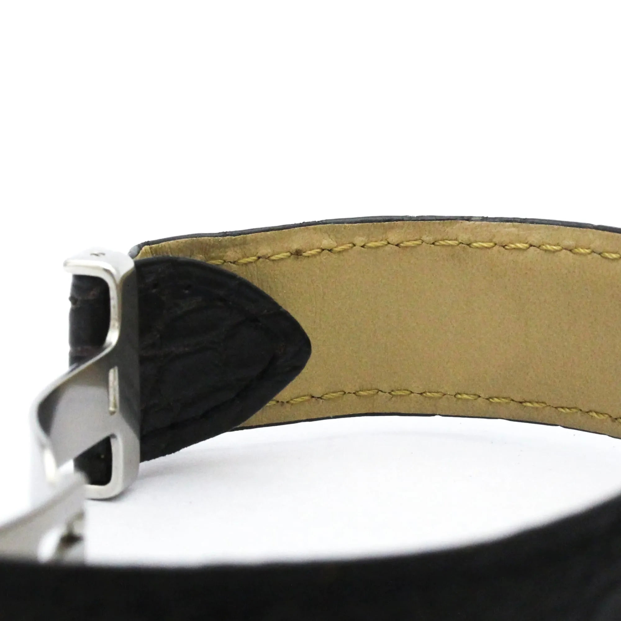 Cartier Tank Solo Quartz Stainless Steel And Leather Watch (Pre-Owned)