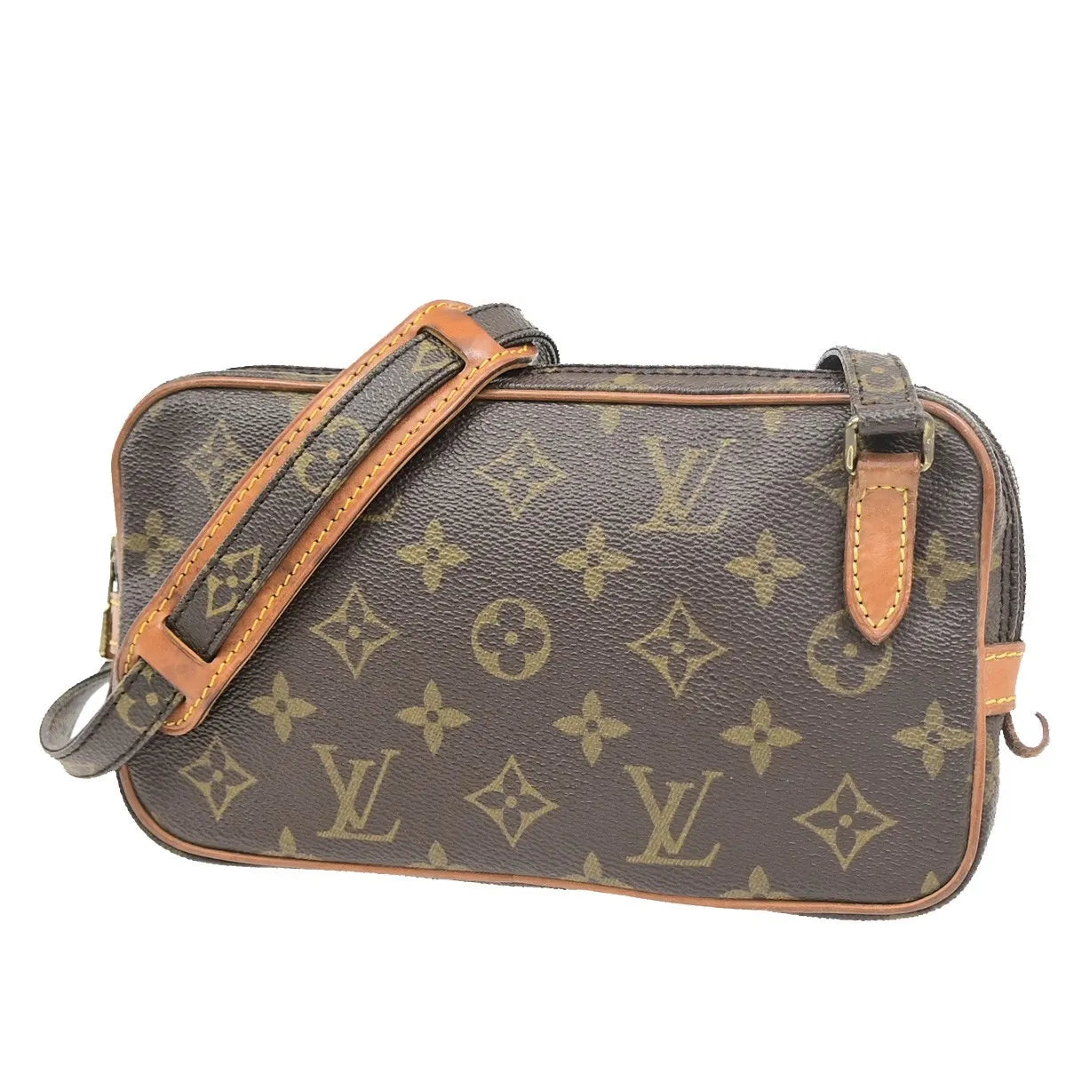 Louis Vuitton Pochette Marly Bandouliere Monogram Canvas Brown Canvas Shoulder Bag Bag (Pre-Owned)