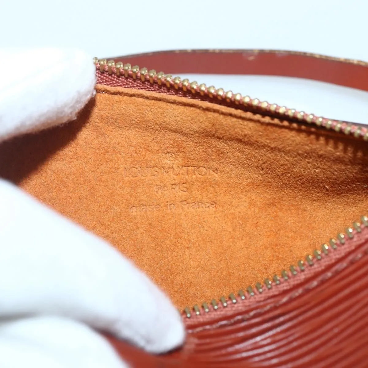Louis Vuitton Soufflot Pochette Epi Leather Brown Leather Clutche & Pouche Bag (Pre-Owned)