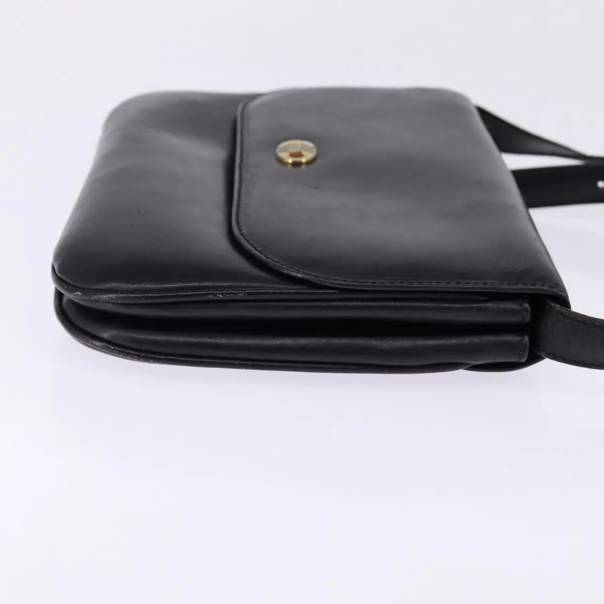 Celine Vintage Leather Black Leather Shoulder Bag Bag (Pre-Owned)