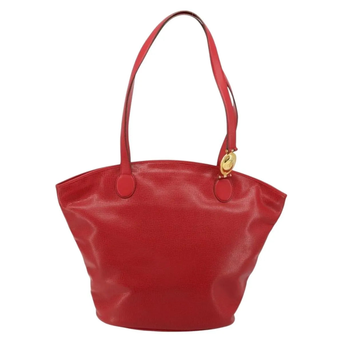 Christian Dior Vintage Tote Leather Red Leather Tote Bag Bag (Pre-Owned)