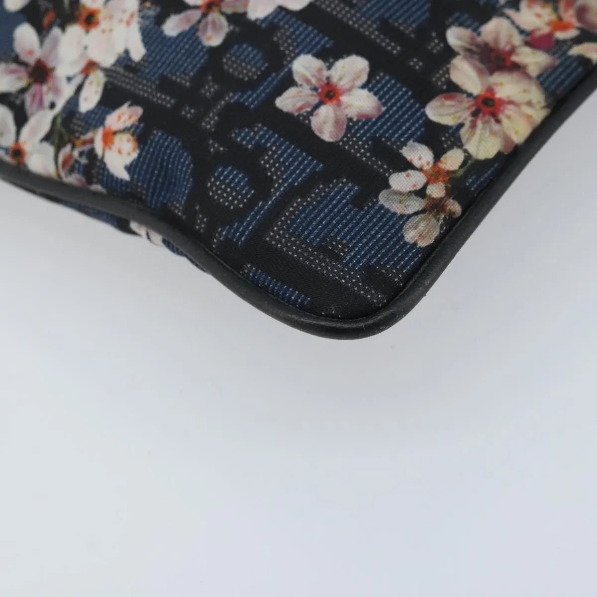 Christian Dior Diorama Clutch Satin Navy Canvas Clutche & Pouche Bag (Pre-Owned)