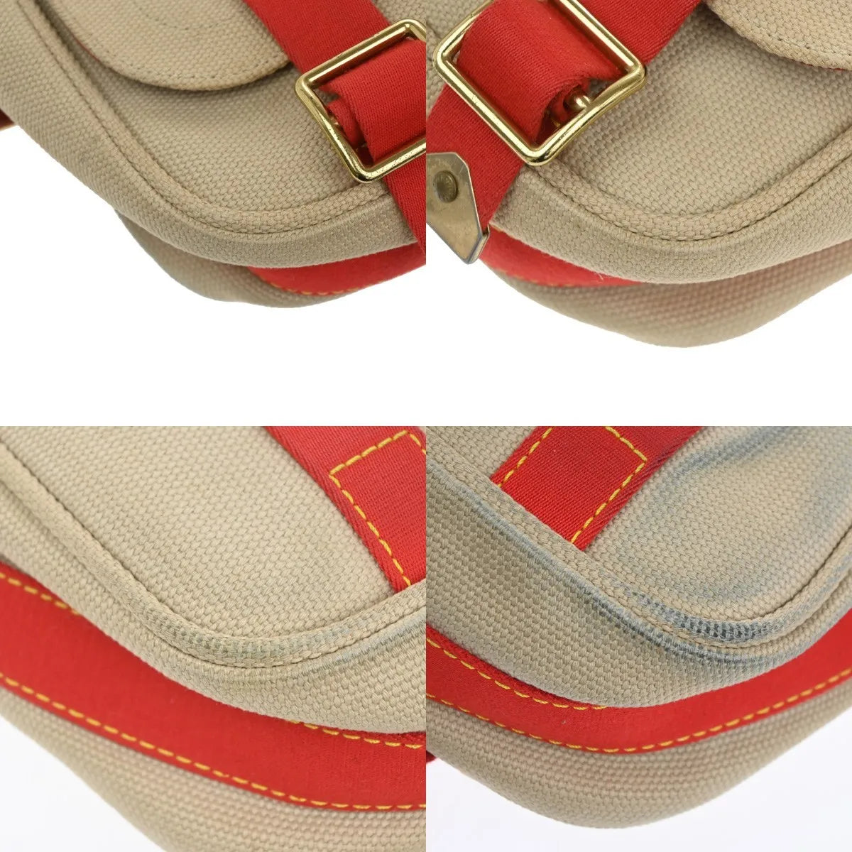 Louis Vuitton Antigua Besace Messenger Canvas Beige Canvas Shoulder Bag Bag (Pre-Owned)