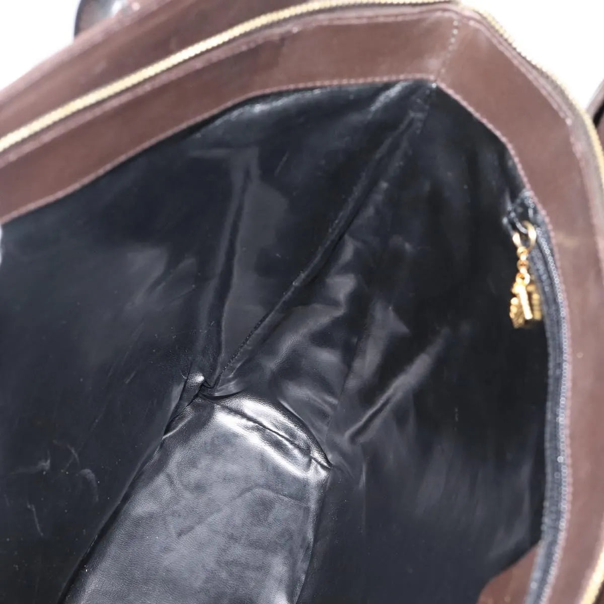 Salvatore Ferragamo Vintage Leather Brown Leather Tote Bag Bag (Pre-Owned)