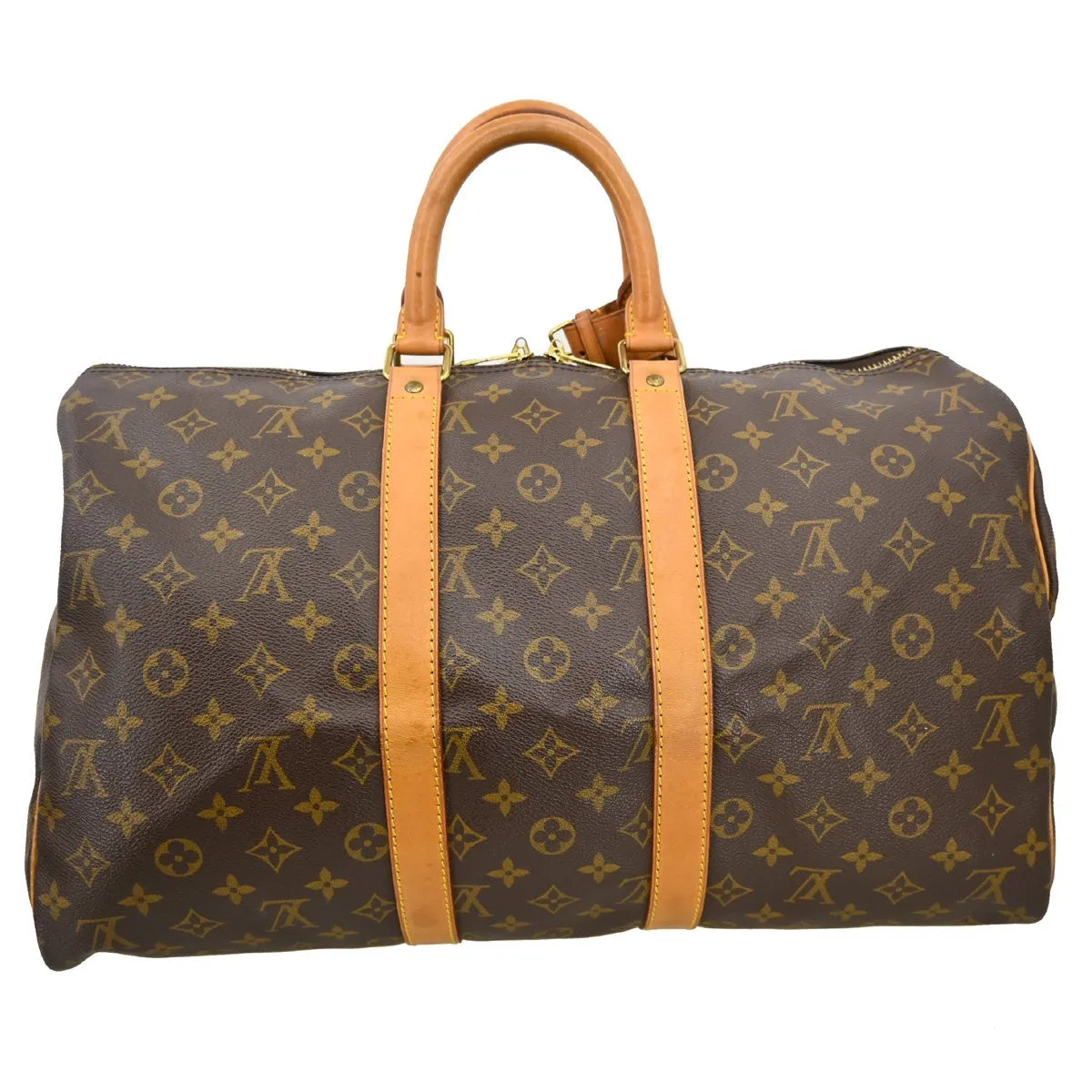 Louis Vuitton Keepall Monogram Canvas Brown Canvas Travel Bag Bag (Pre-Owned)