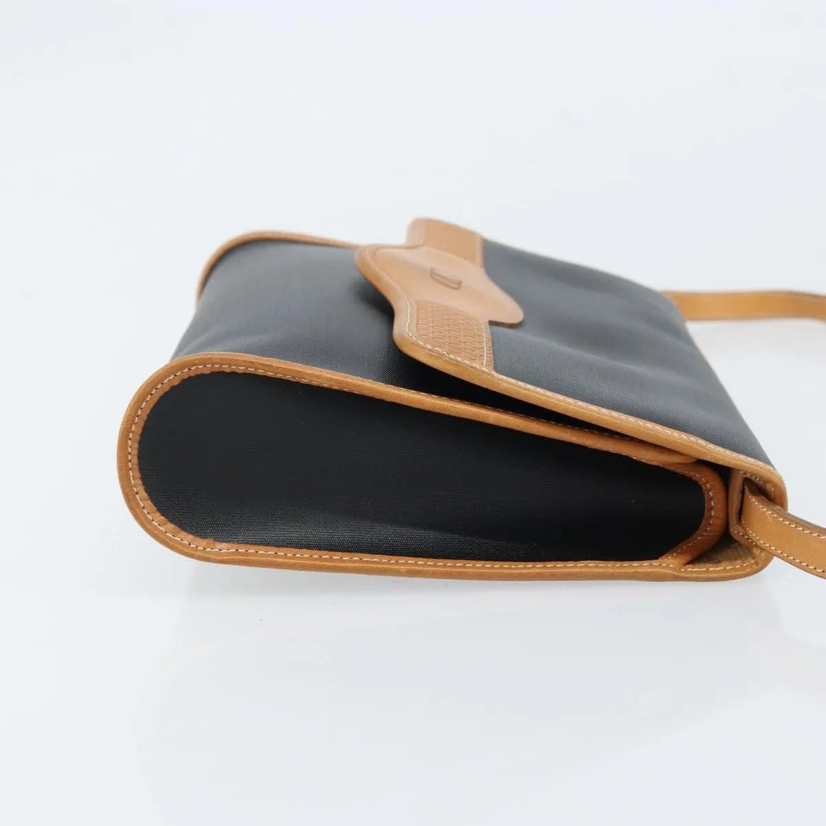 Christian Dior Cd Shoulder Bag Canvas And Leather Black Canvas Shoulder Bag Bag (Pre-Owned)