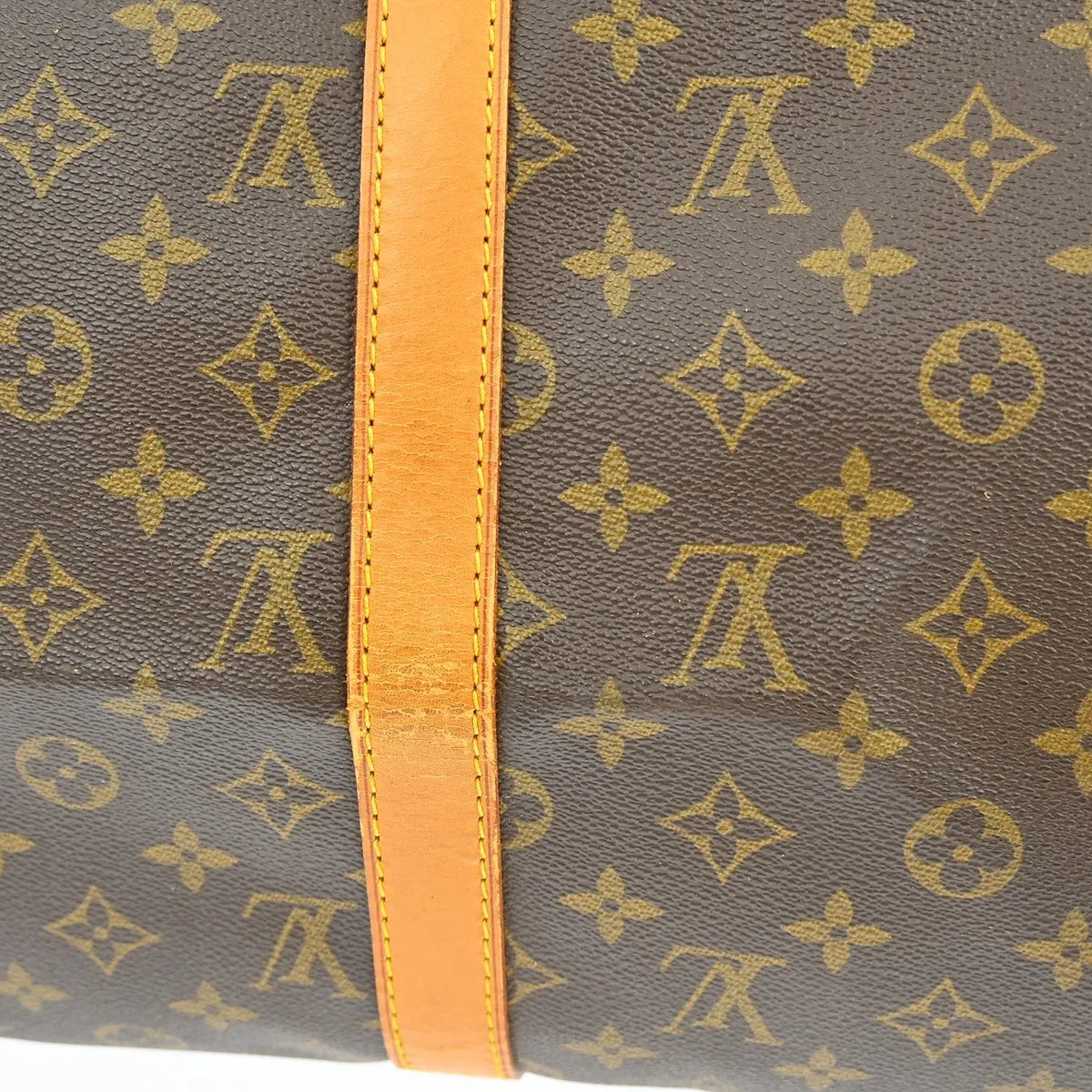 Louis Vuitton Keepall Bag Monogram Canvas Brown Canvas Travel Bag Bag (Pre-Owned)