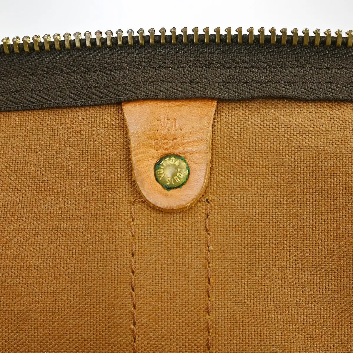 Louis Vuitton Keepall Bandouliere Monogram Canvas Brown Canvas Travel Bag Bag (Pre-Owned)
