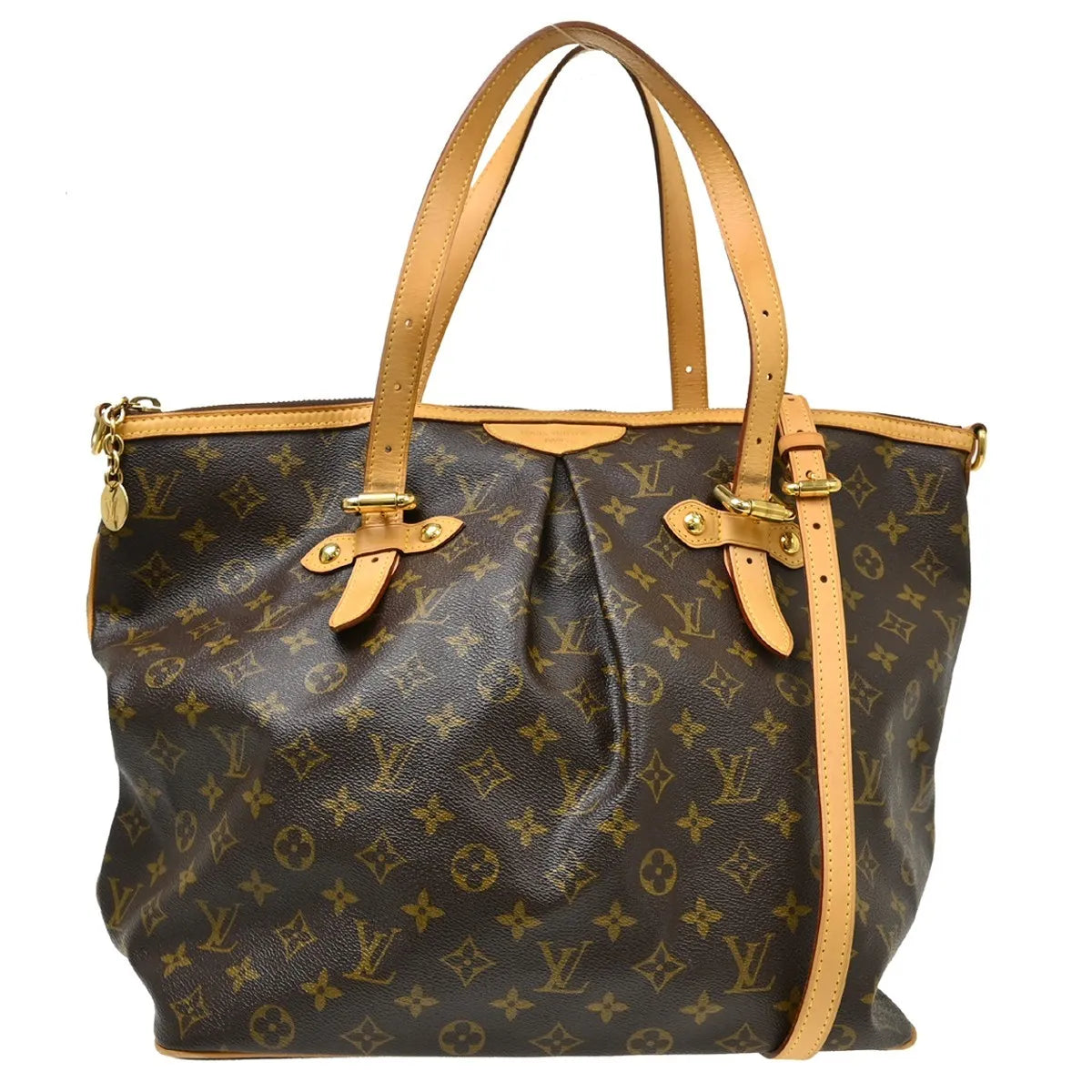 Louis Vuitton Palermo Monogram Canvas Brown Canvas Tote Bag Bag (Pre-Owned)