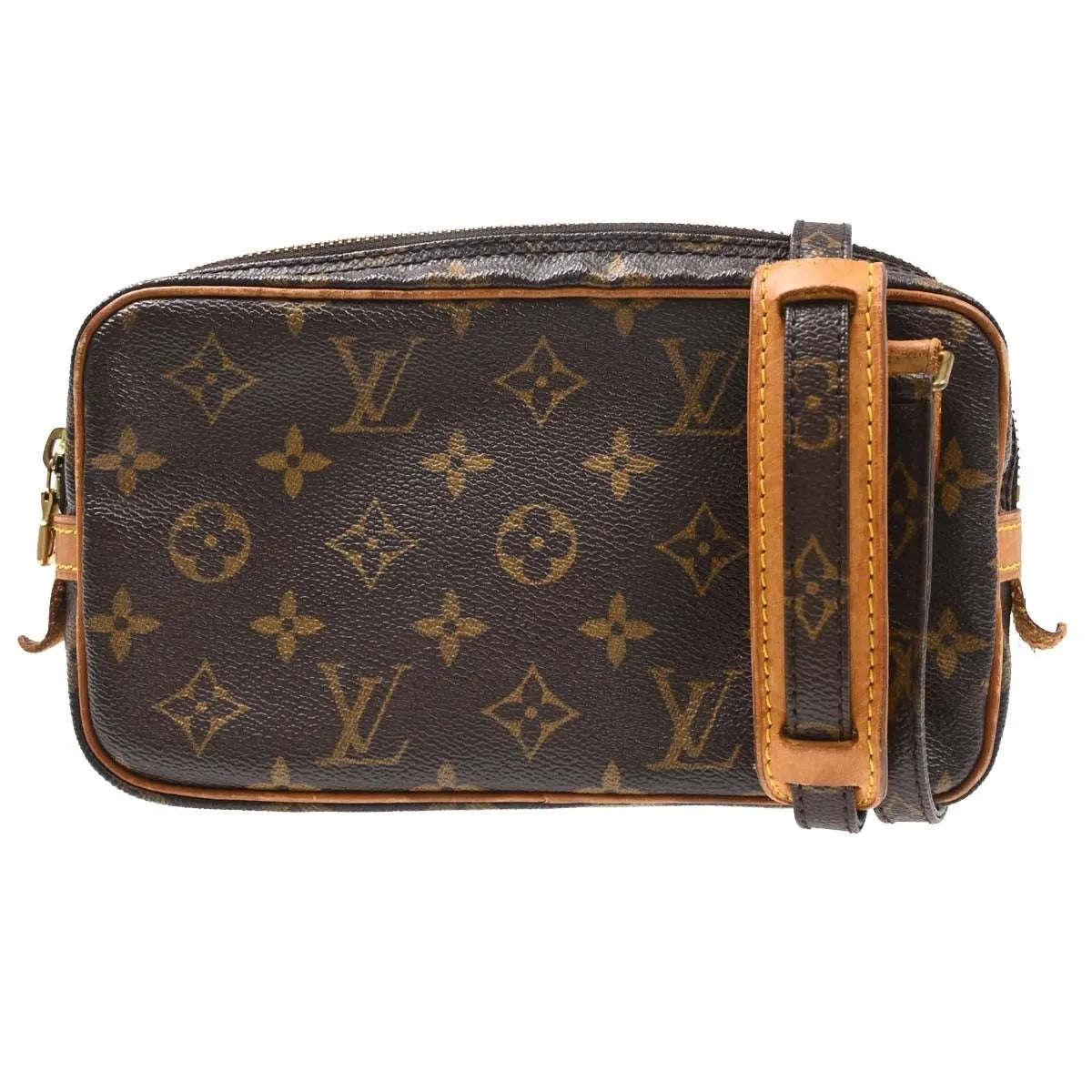 Louis Vuitton Pochette Marly Bandouliere Monogram Canvas Brown Canvas Shoulder Bag Bag (Pre-Owned)