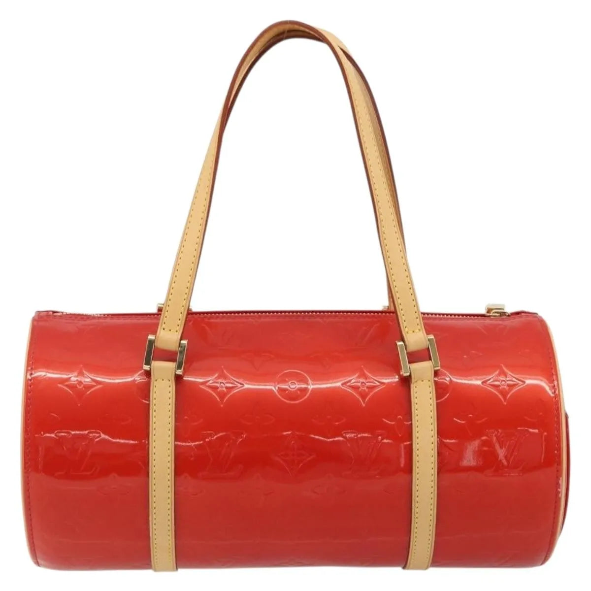 Louis Vuitton Bedford Monogram Vernis Red Patent_Leather Handbag (Pre-Owned)