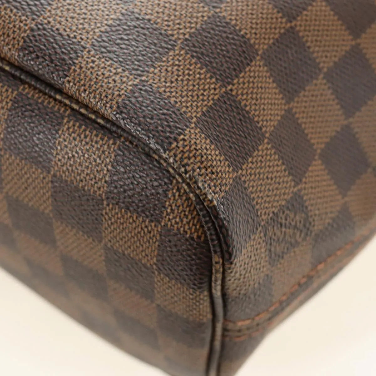 Louis Vuitton Neverfull Tote Damier Brown Canvas Tote Bag Bag (Pre-Owned)