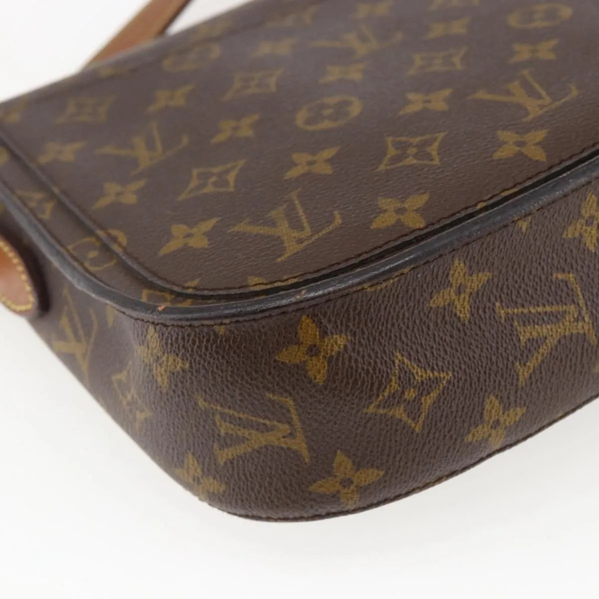 Louis Vuitton Saint Cloud Monogram Canvas Brown Canvas Shoulder Bag Bag (Pre-Owned)