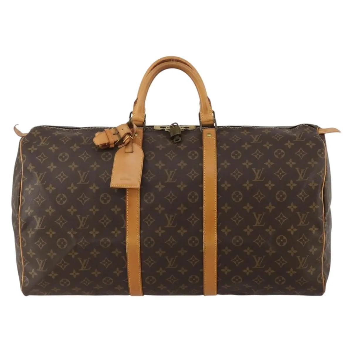 Louis Vuitton Keepall Monogram Canvas Brown Canvas Travel Bag Bag (Pre-Owned)