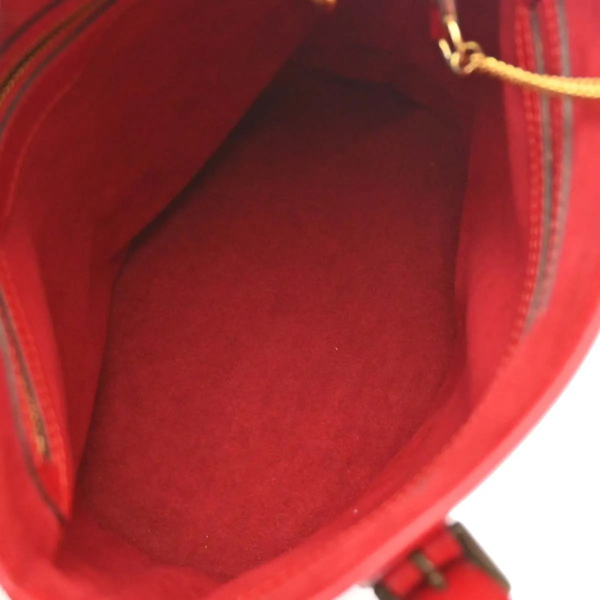 Louis Vuitton Bucket Epi Leather Red Leather Tote Bag Bag (Pre-Owned)