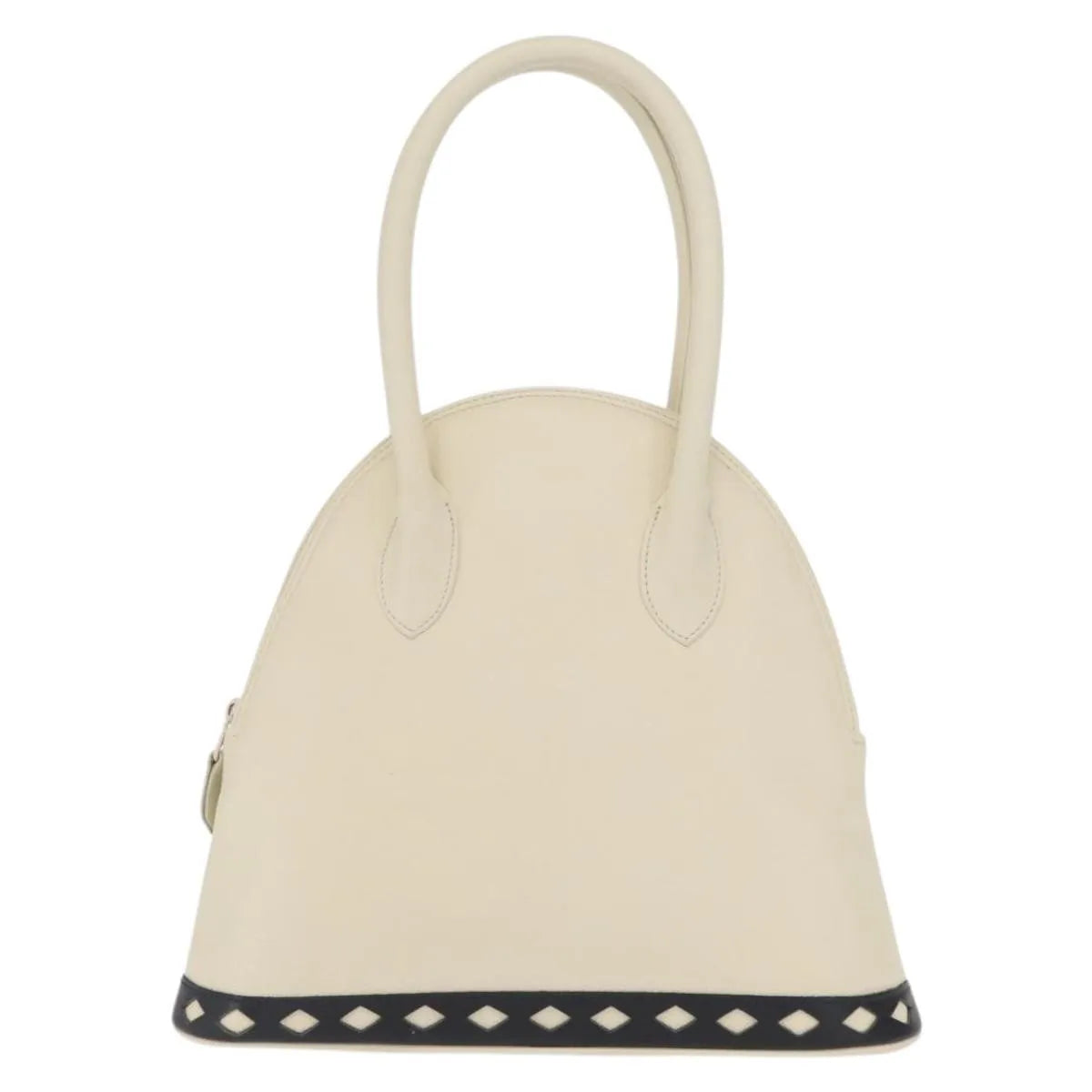Saint Laurent Vintage Handbag Leather White Leather Handbag (Pre-Owned)