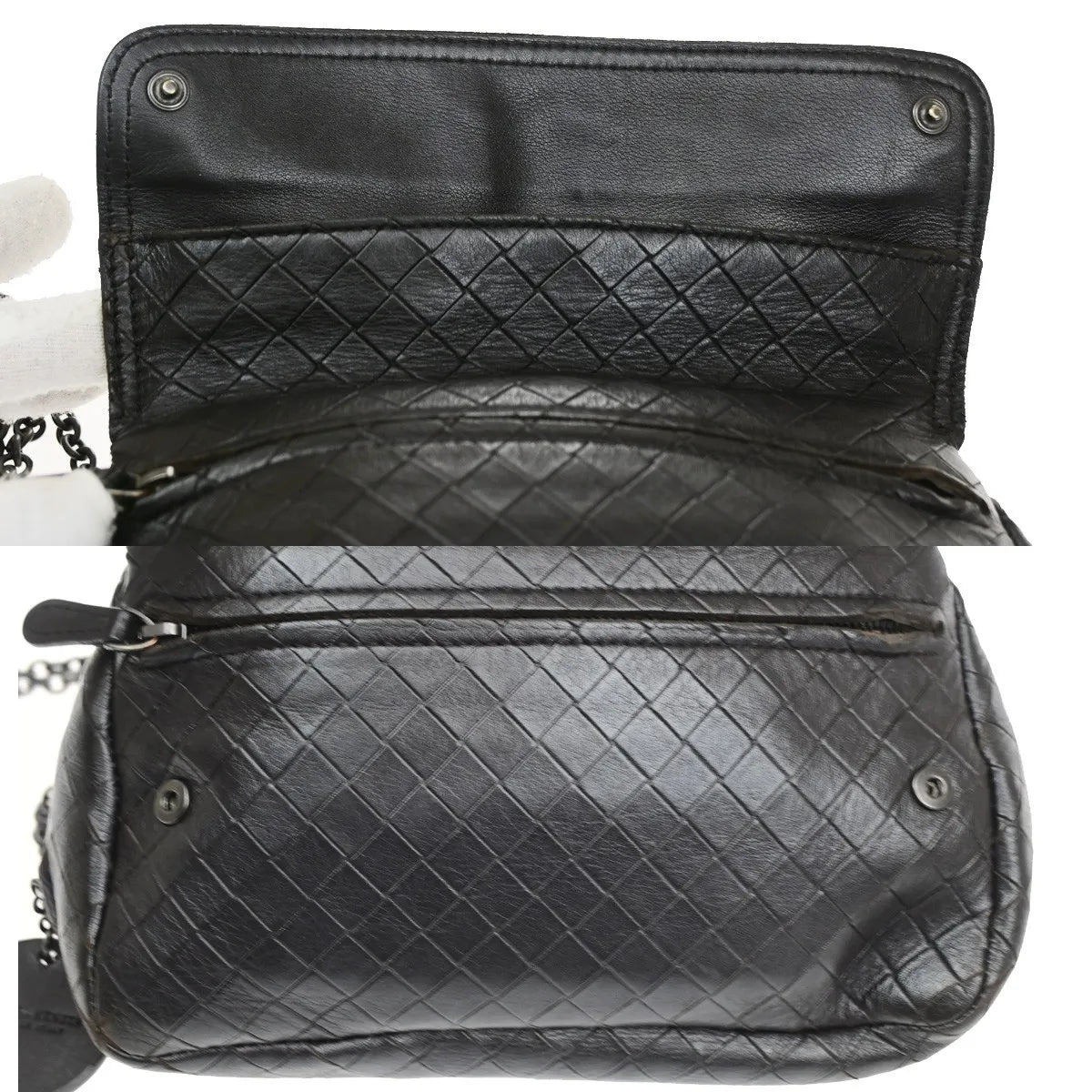 Bottega Veneta Expandable Chain Crossbody Leather Brown Leather Shoulder Bag Bag (Pre-Owned)