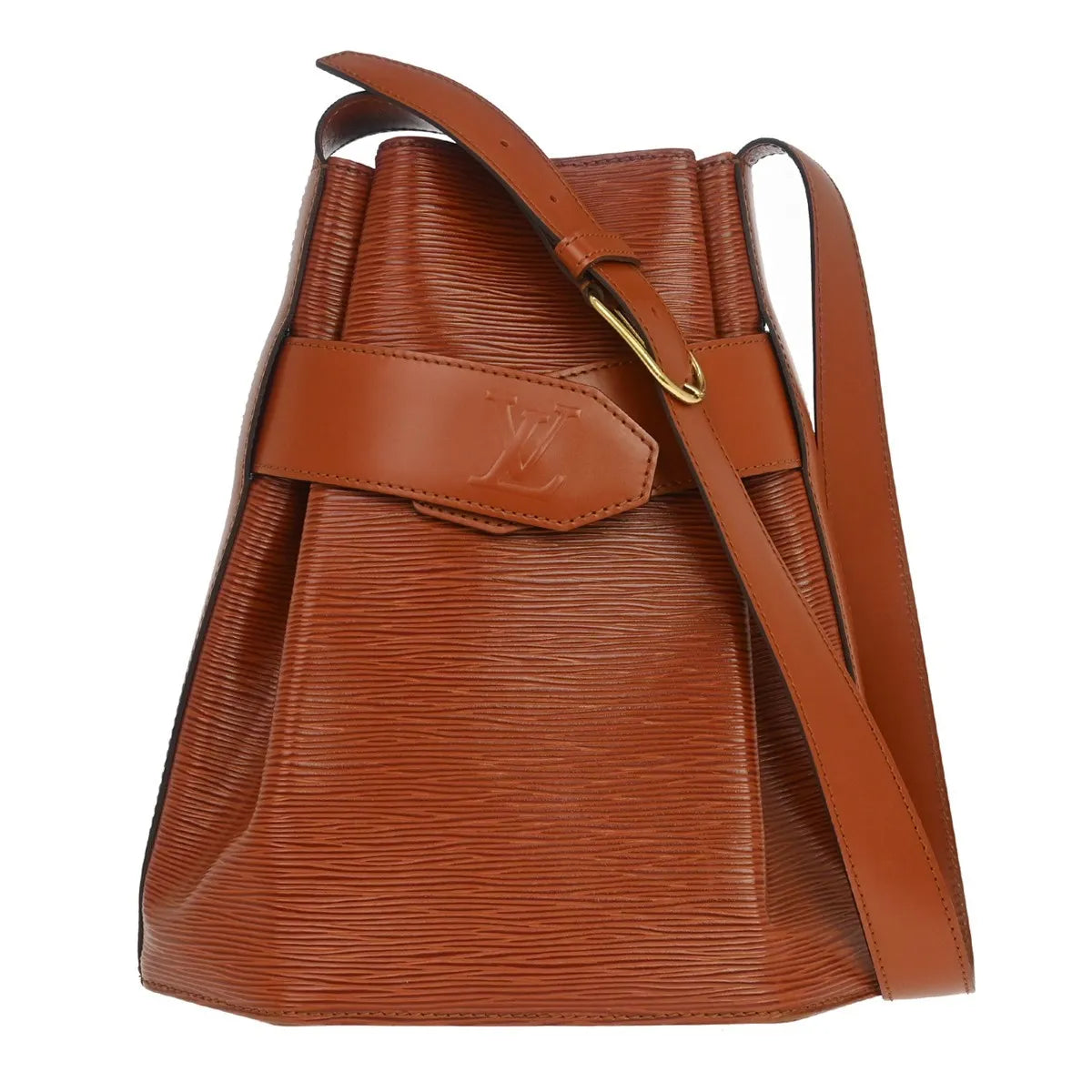 Louis Vuitton Vintage Sac D'epaule Epi Leather Brown Leather Shoulder Bag Bag (Pre-Owned)
