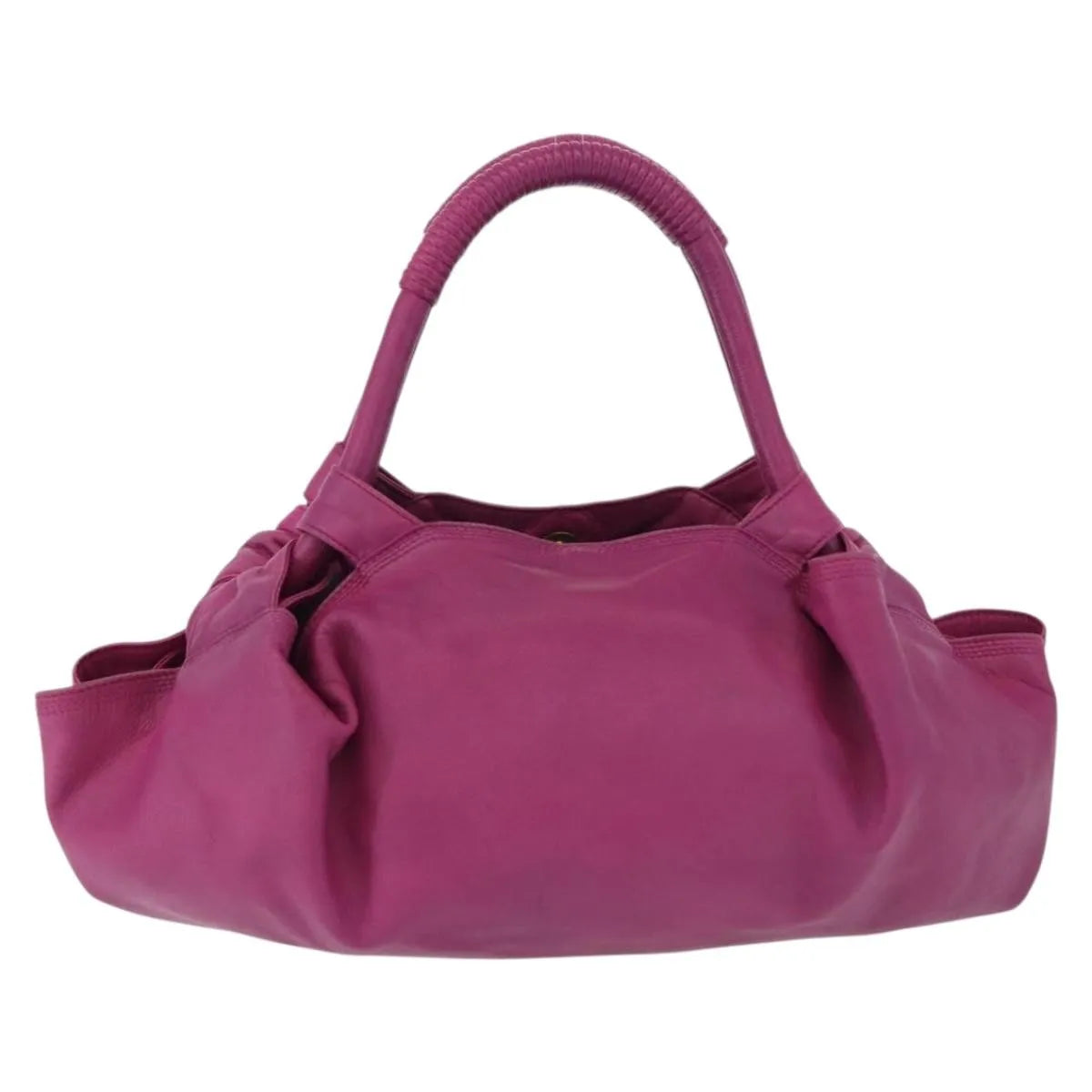 Loewe Anagram Logo Nappa Aire Hand Leather Pink Leather Handbag (Pre-Owned)