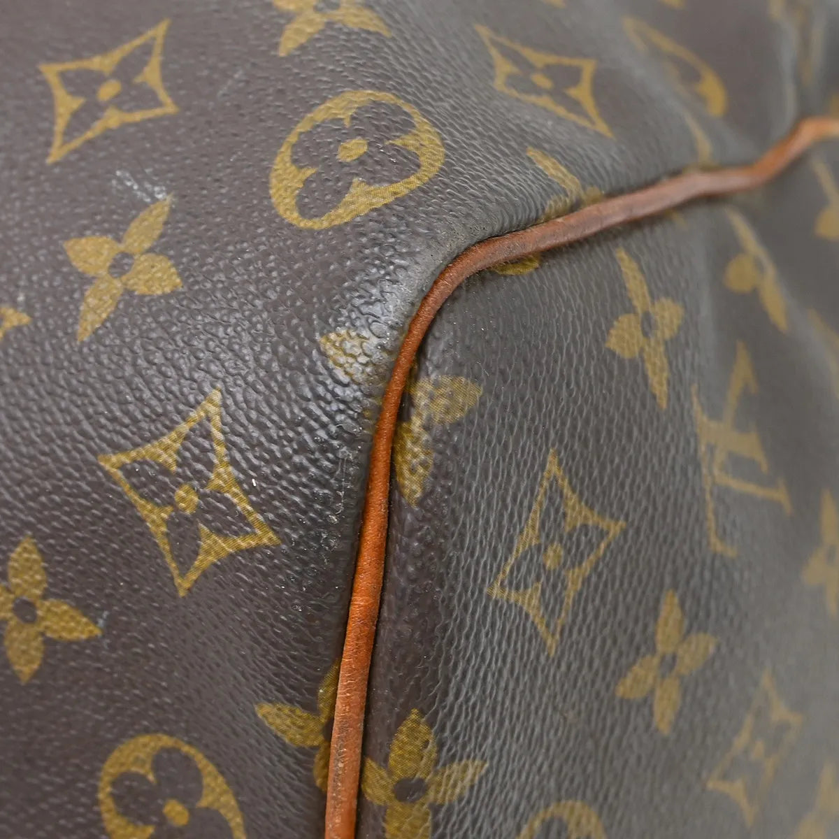 Louis Vuitton Keepall Bag Monogram Canvas Brown Canvas Travel Bag Bag (Pre-Owned)