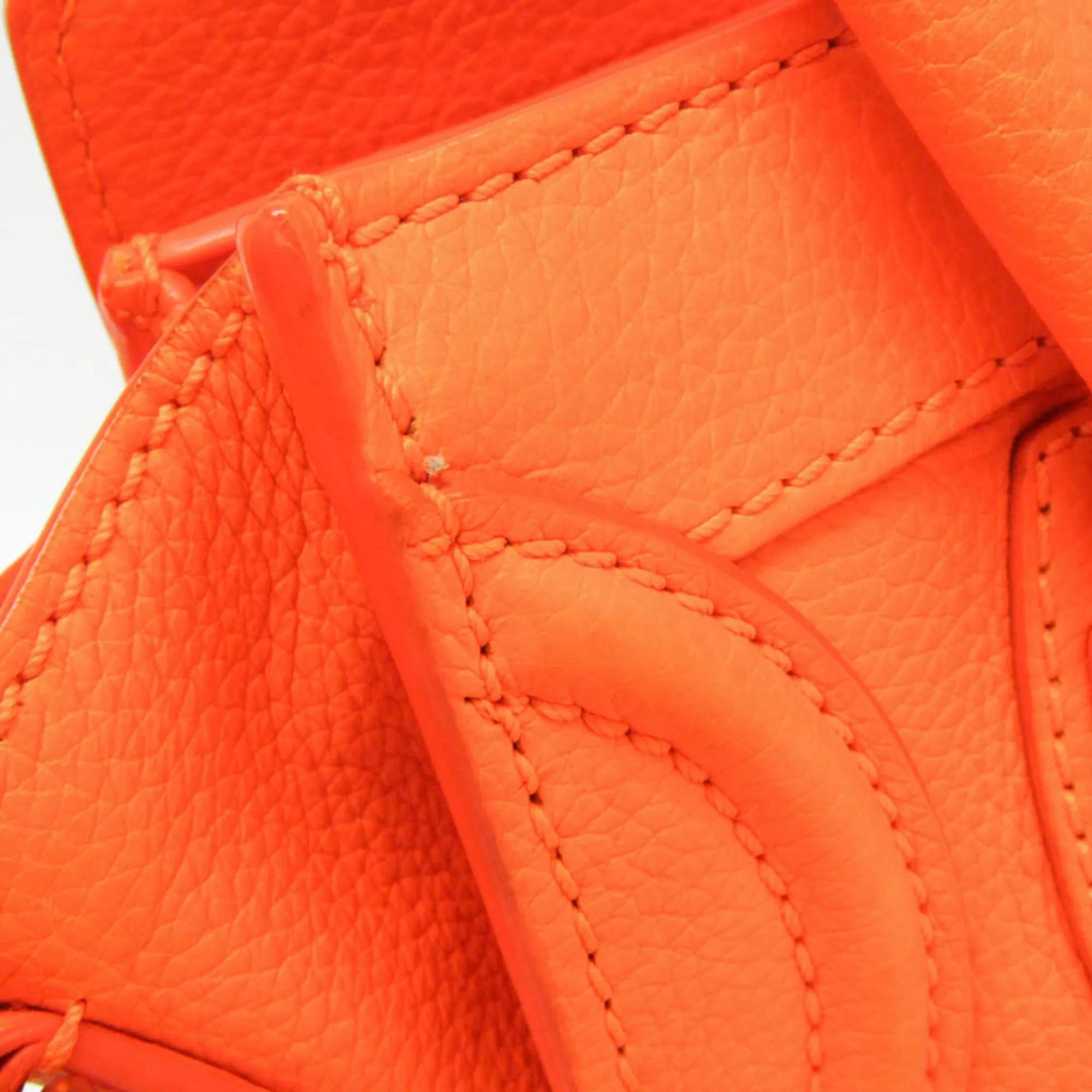 Celine Multicolor Luggage Leather Orange Leather Handbag (Pre-Owned)
