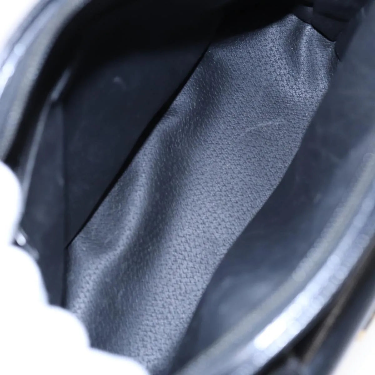Celine Circle Logo Leather Black Leather Handbag (Pre-Owned)