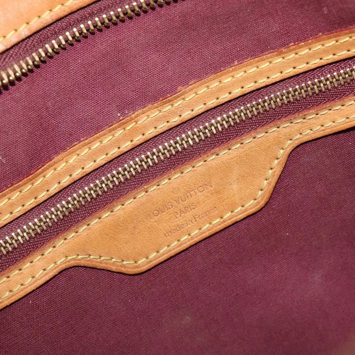 Louis Vuitton Brea Monogram Vernis Burgundy Patent_Leather Handbag (Pre-Owned)