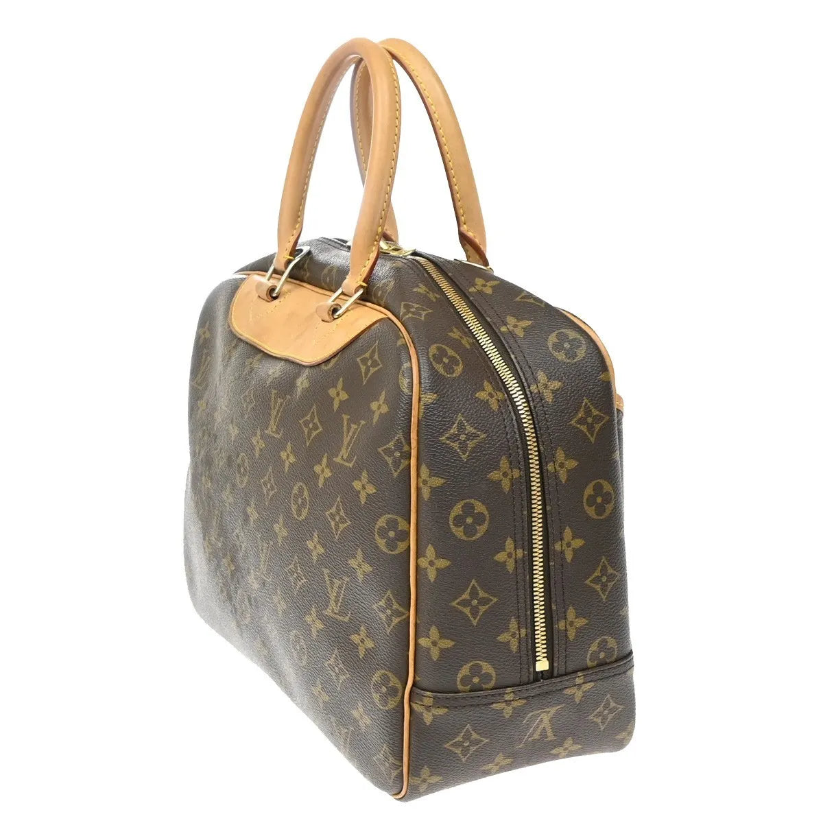 Louis Vuitton Deauville Monogram Brown Canvas Handbag (Pre-Owned)