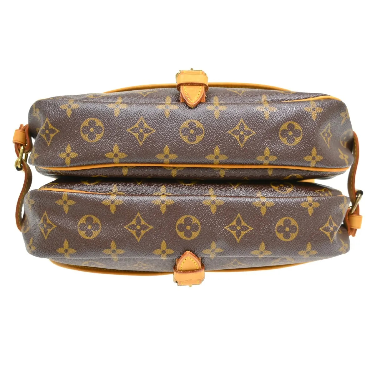Louis Vuitton Saumur Monogram Canvas Brown Canvas Shoulder Bag Bag (Pre-Owned)