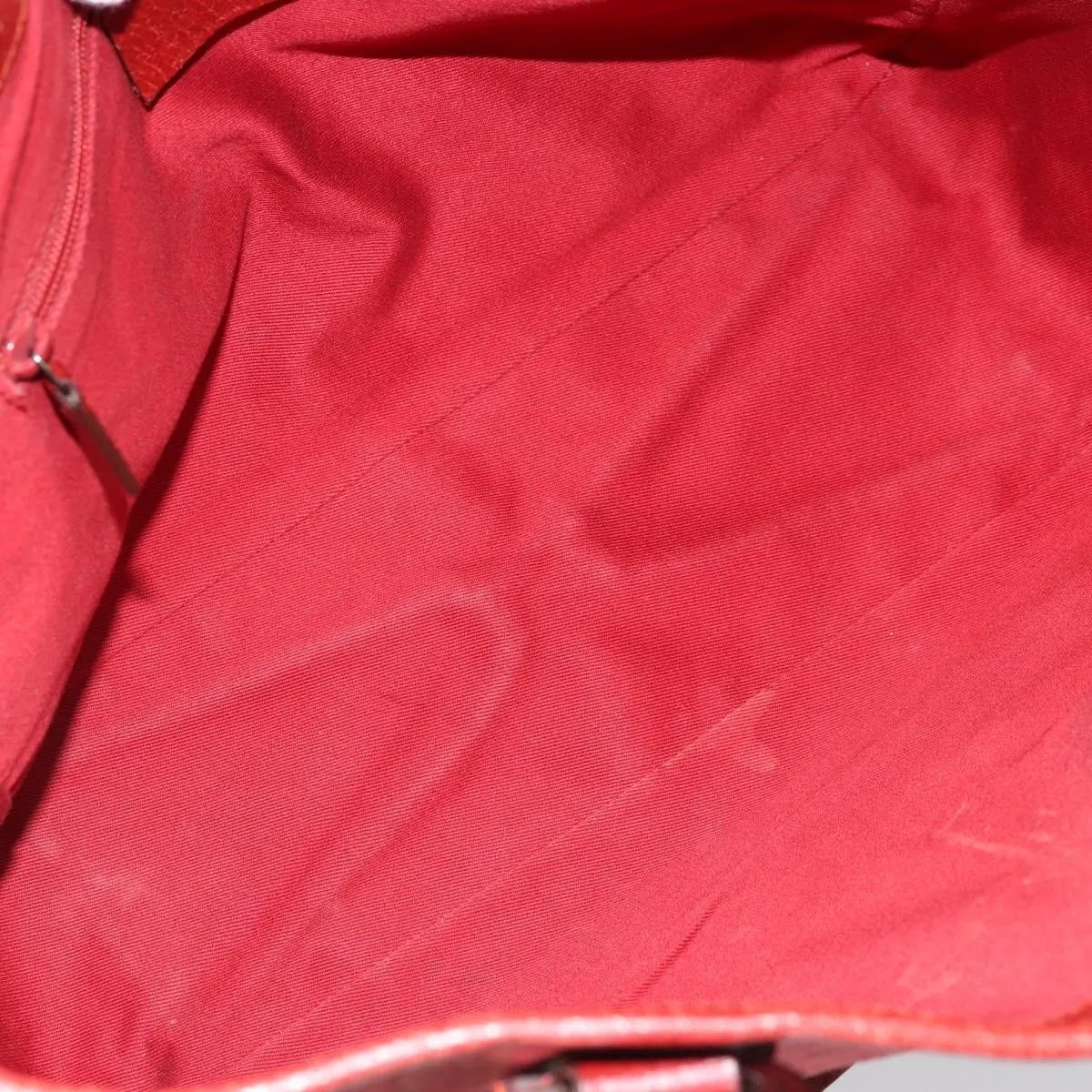 Gucci Vintage Open Tote Gg Canvas And Leather Red Canvas Tote Bag Bag (Pre-Owned)