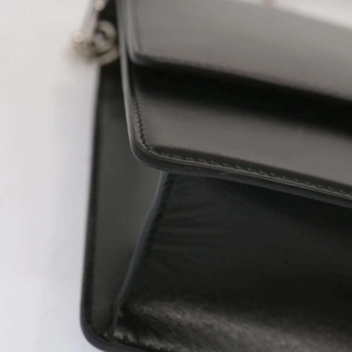 Givenchy 4G Shoulder Bag Leather Black Leather Shoulder Bag Bag (Pre-Owned)