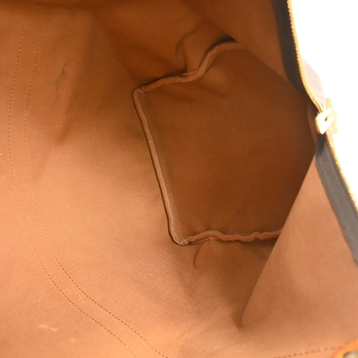 Louis Vuitton Keepall Canvas Brown Canvas Travel Bag Bag (Pre-Owned)