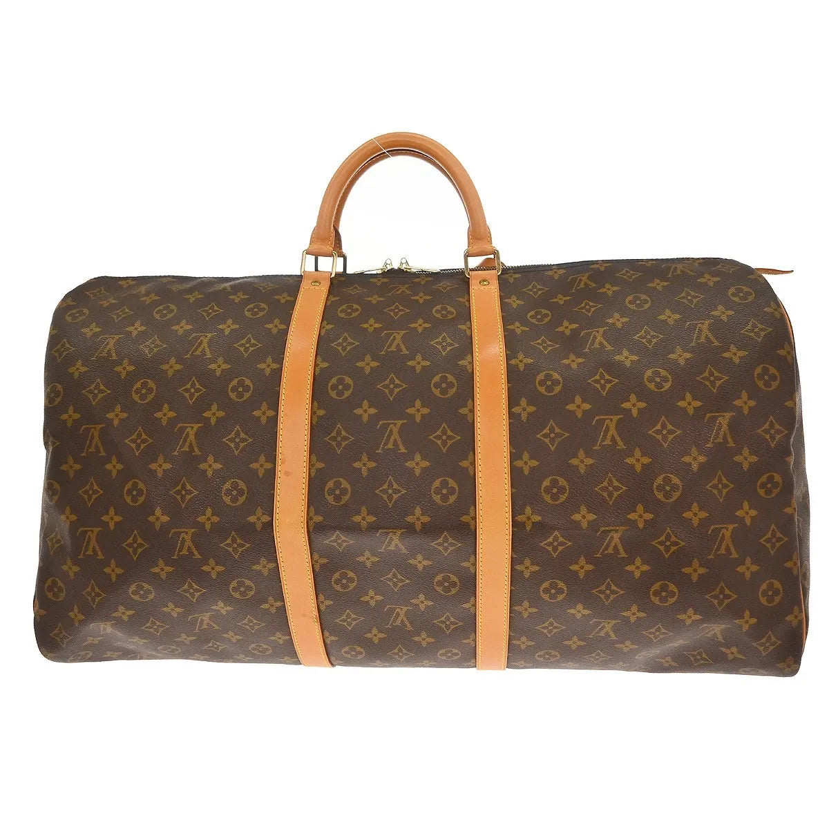 Louis Vuitton Keepall Monogram Canvas Brown Canvas Travel Bag Bag (Pre-Owned)