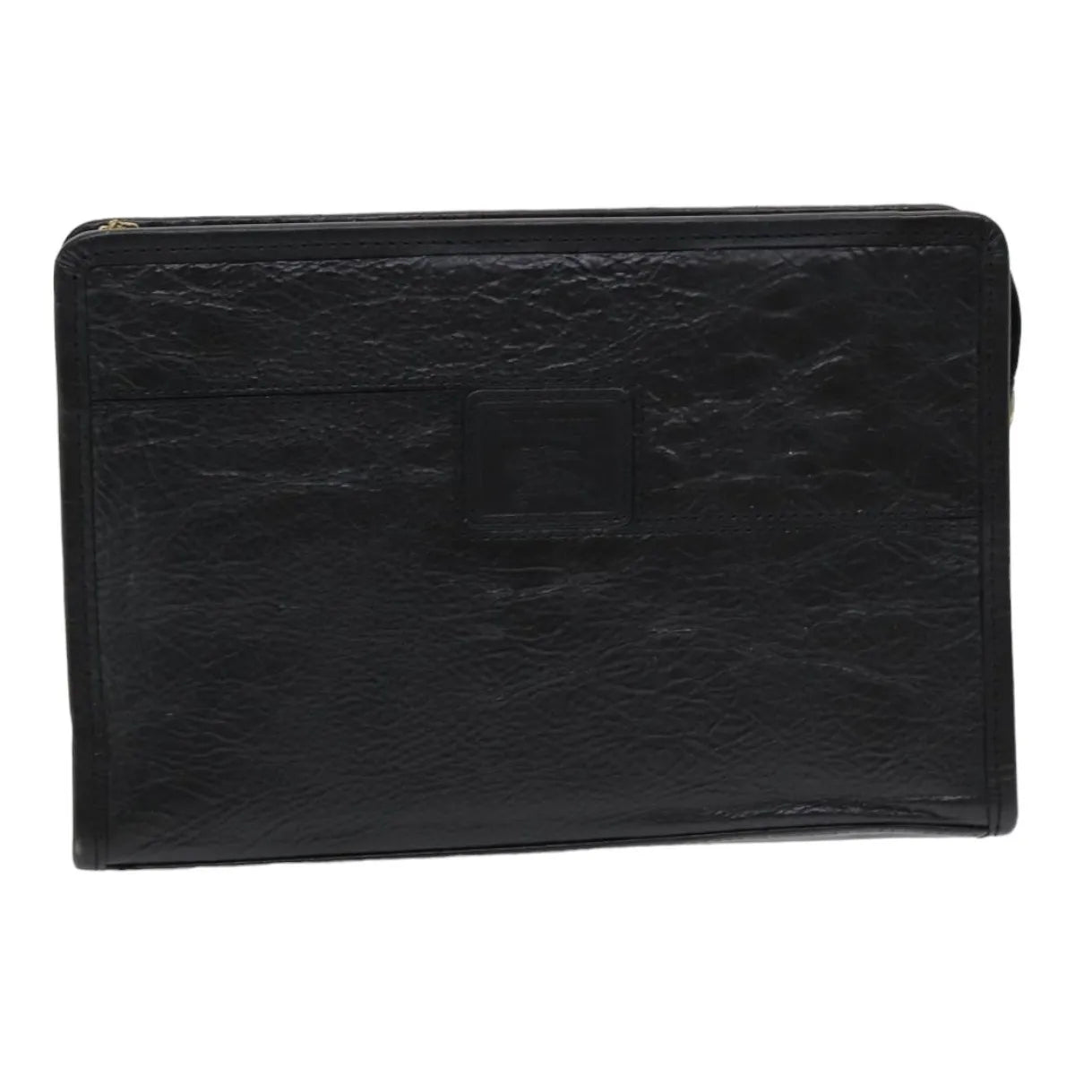 Burberry Vintage Leather Black Leather Clutche & Pouche Bag (Pre-Owned)