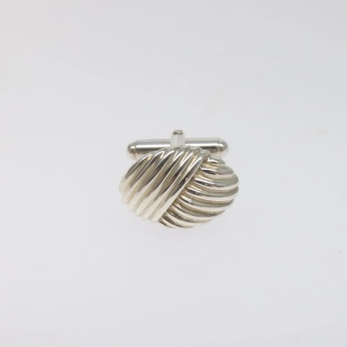 Tiffany & Co. Shell-Style Line Oval Cuffs Silver 925 Silver Silver Jewelry (Pre-Owned)