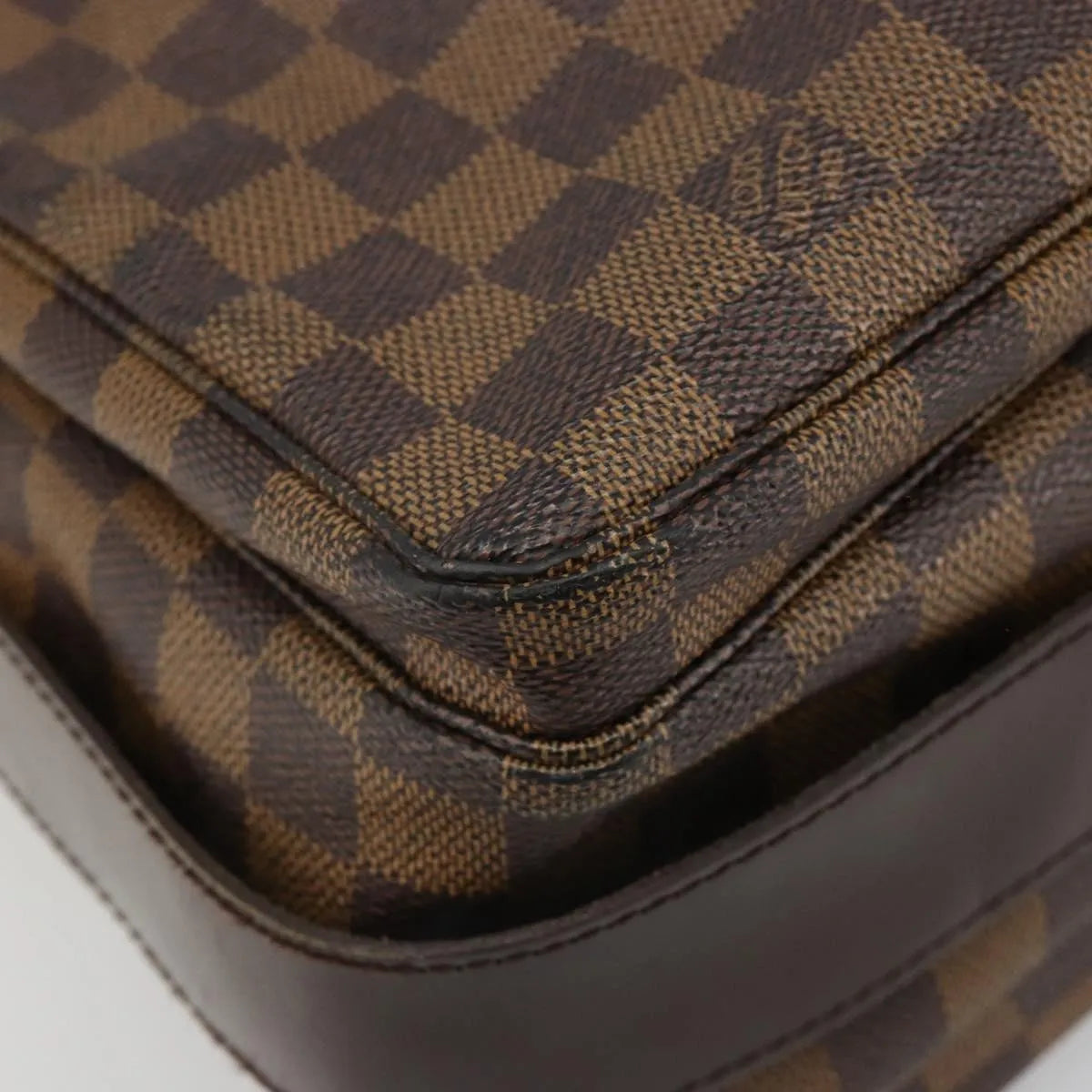 Louis Vuitton Naviglio Damier Ebene Brown Canvas Shoulder Bag Bag (Pre-Owned)