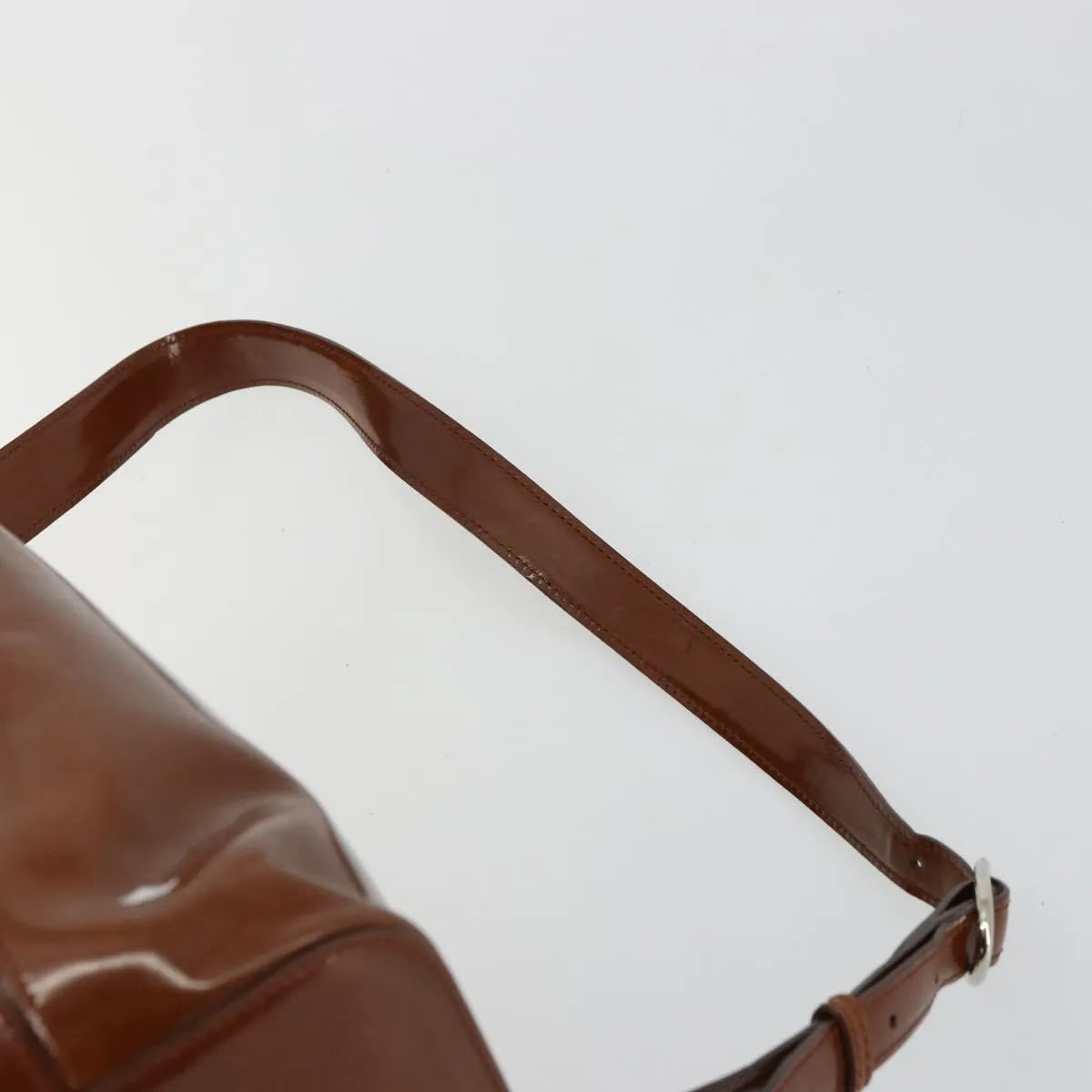 Cartier Panthère Shoulder Patent Leather Brown Patent_Leather Shoulder Bag Bag (Pre-Owned)