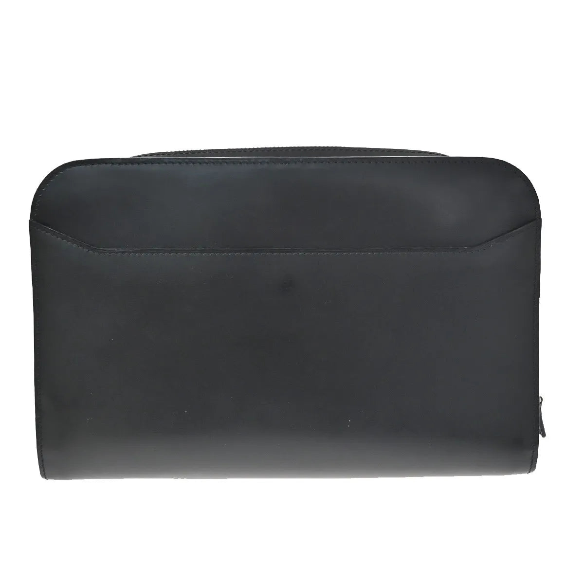 Cartier Pouch With A Handle Box Calf Black Leather Clutche & Pouche Bag (Pre-Owned)