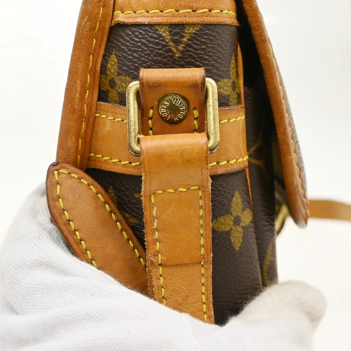 Louis Vuitton Sologne Monogram Canvas Brown Canvas Shoulder Bag Bag (Pre-Owned)