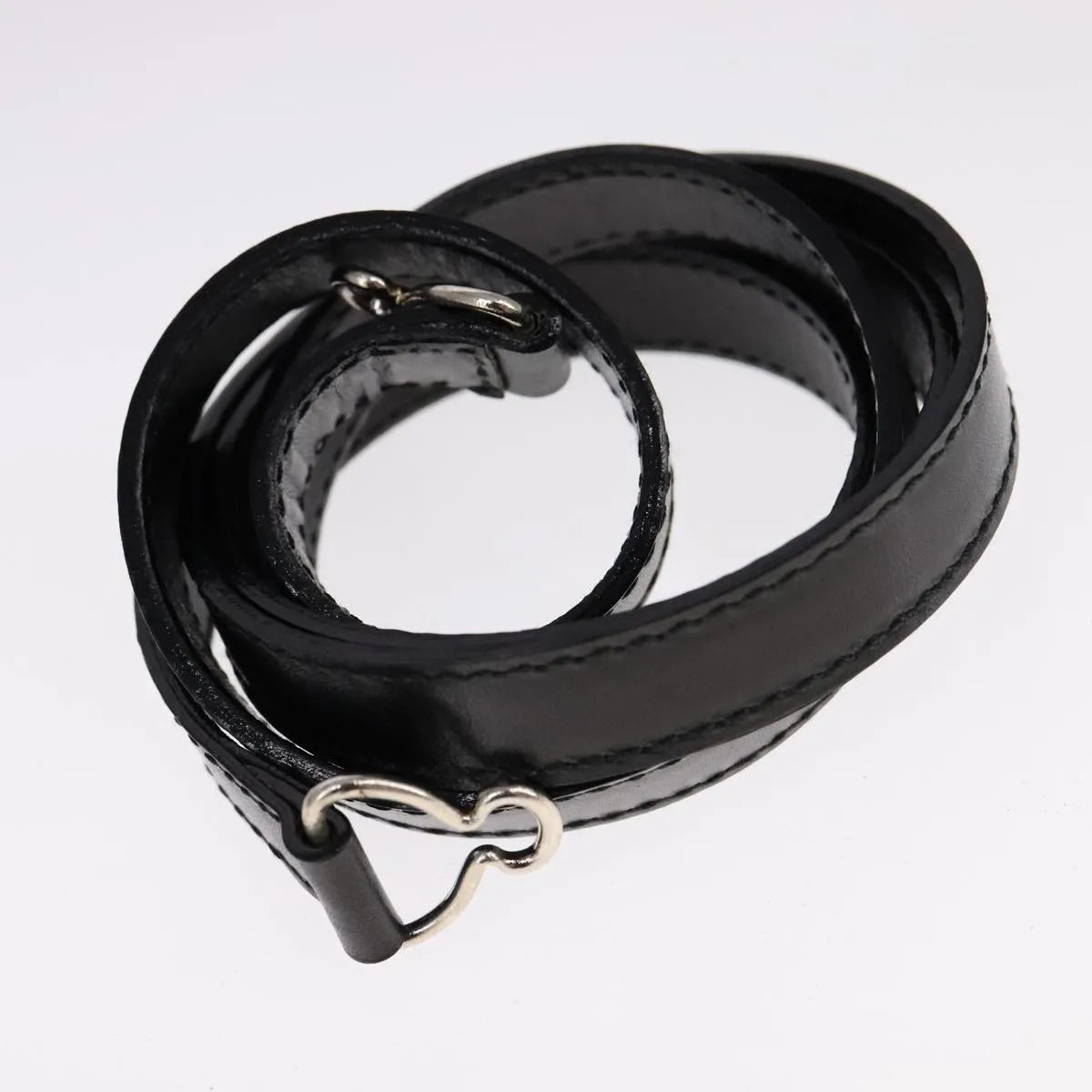 Salvatore Ferragamo Vintage Top Handle Leather Black Leather Handbag (Pre-Owned)