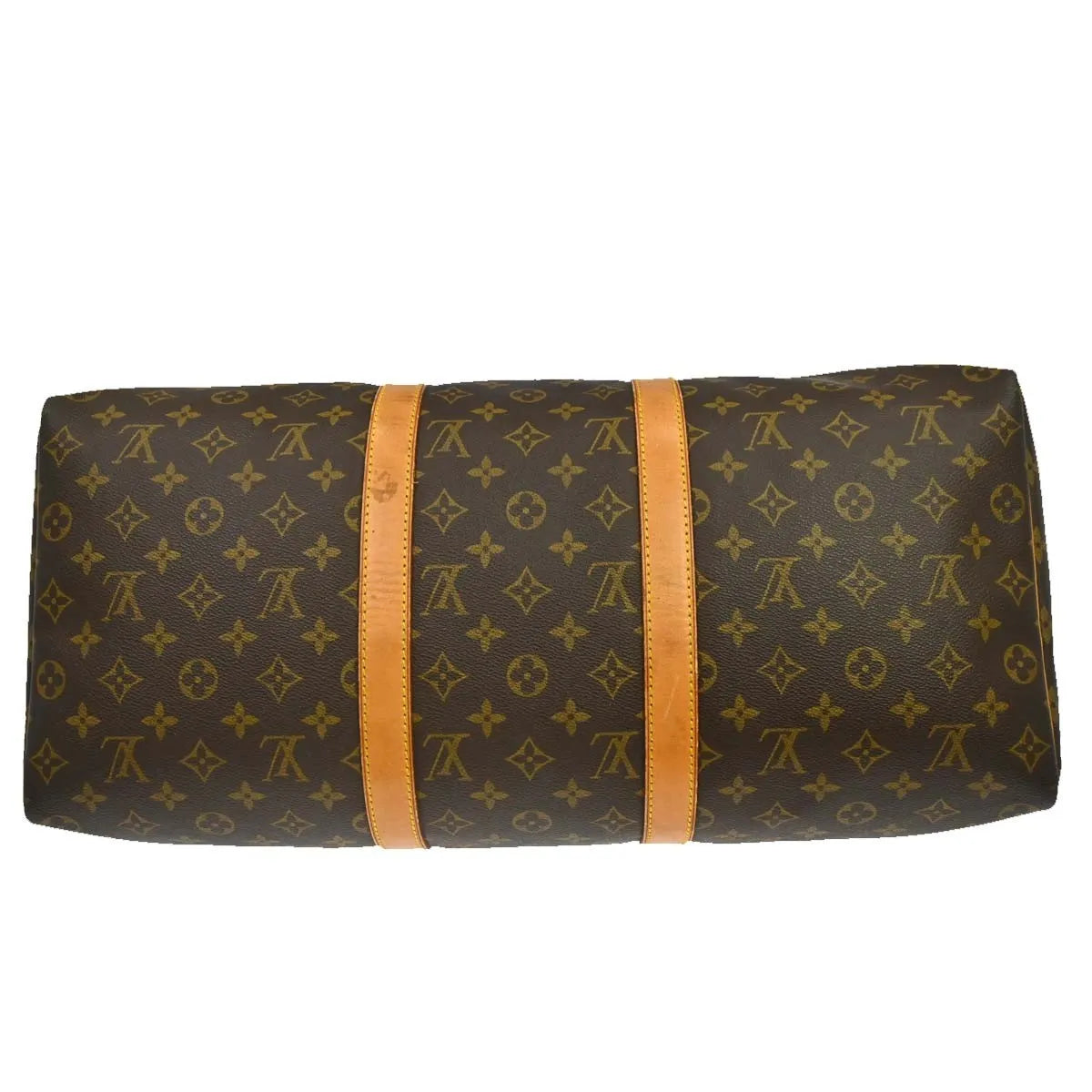 Louis Vuitton Keepall Bag Monogram Canvas Brown Canvas Travel Bag Bag (Pre-Owned)