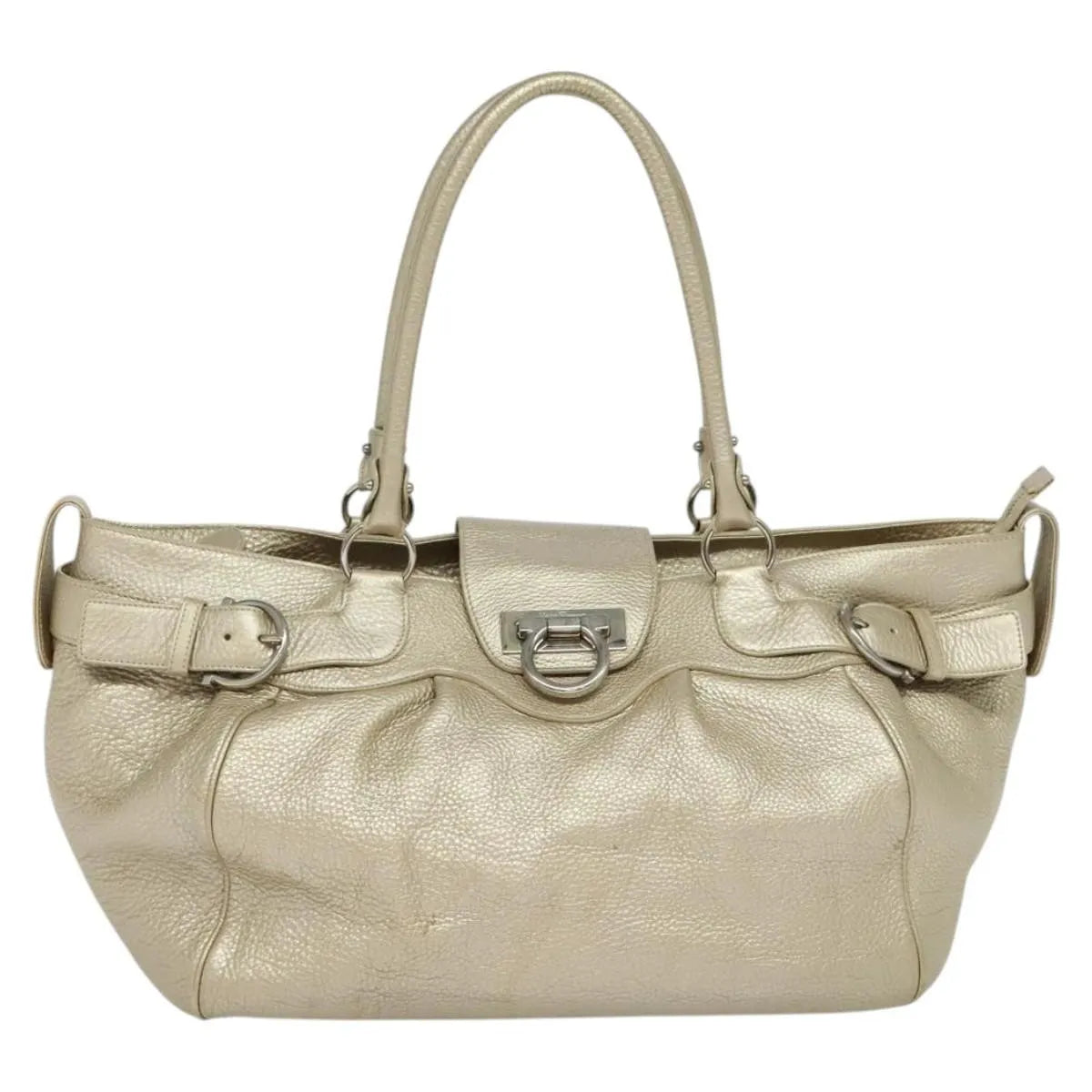 Salvatore Ferragamo Gancini Tote Leather Multicolour Leather Tote Bag Bag (Pre-Owned)