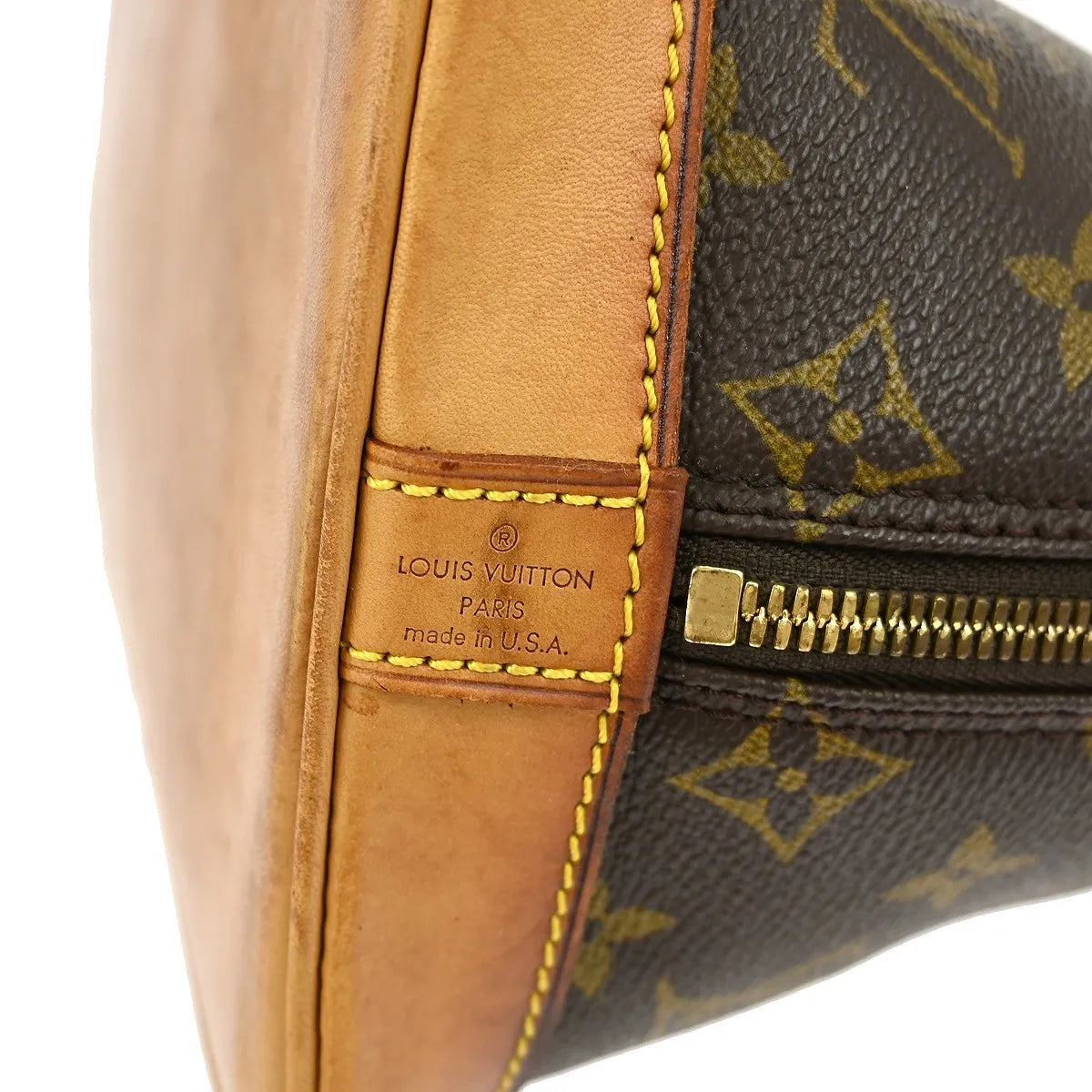 Louis Vuitton Alma Monogram Brown Canvas Handbag (Pre-Owned)
