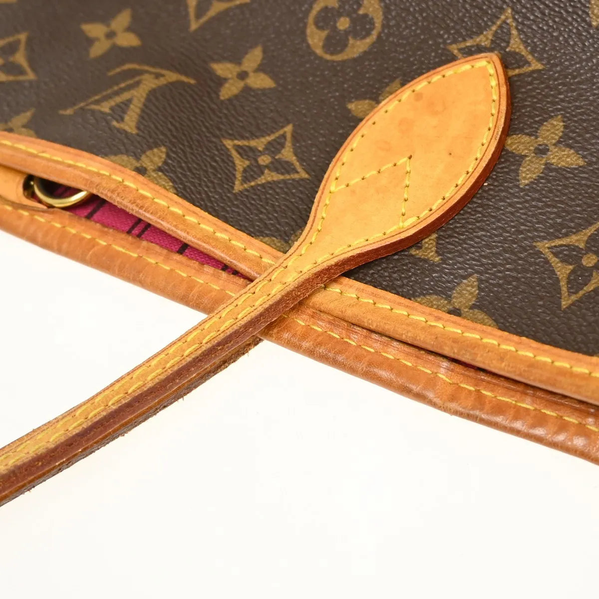 Louis Vuitton Neverfull Monogram Brown Canvas Tote Bag Bag (Pre-Owned)